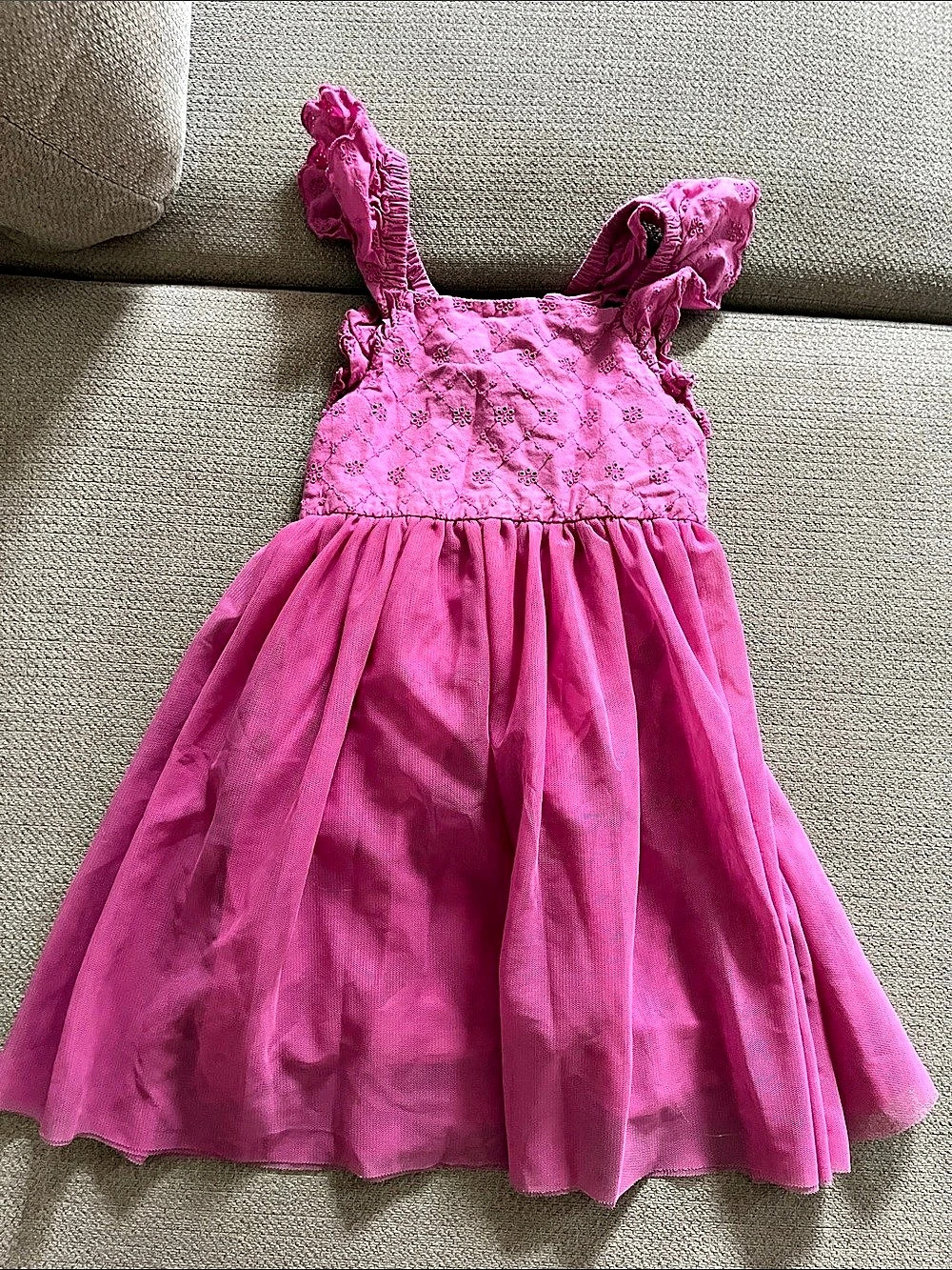 💙5 for $10💙 Cat & Jack Girls Pink Floral Dress Size XS 4/5